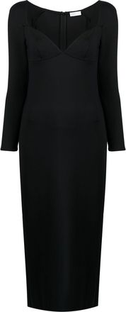 Rosetta Getty long-sleeve maxi dress - women - Elastane/Nylon - L - Black
