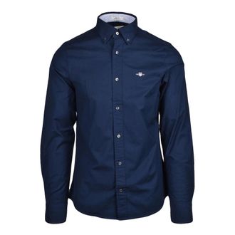 GANT Casual overhemd - Heren - Overhemden - Blauw - Maat: M Katoen