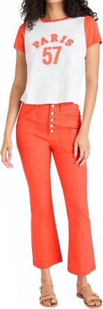 Cinq &agrave; Sept Wallace Jeans In Cherry Tomato
