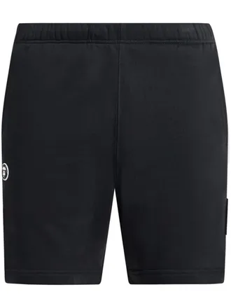Aape By A Bathing Ape Milo-patch track shorts - men - Cotton/Polyester - S - Black