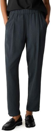 Eileen Fisher Check Tapered Ankle Pants in Eucly at Nordstrom, Size X-Large