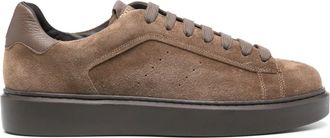 Doucal's Su&egrave;de Sneakers - Heren - Sneakers - Bruin - 42 EU - Su&egrave;de - Schoenen