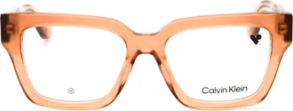 Calvin Klein CK24526 Rectangular Acetate Eyeglasses - Brown