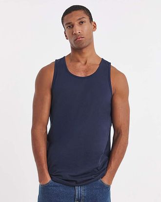 Jacamo Basic Navy Vest Long