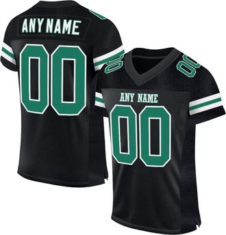 Generic Custom American Football Jersey for Men Women Youth Personalised Athletic Mesh Football Shirt with Name Number Retro Striped Short Sleeves Breathable 