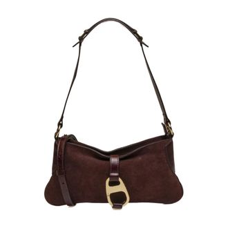 My Best Bags Firenze Hobo Schoudertas - Dames - Tassen - Bruin - Maat: ONE Size Leer