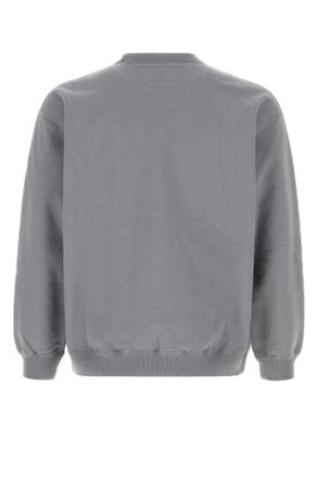 Yohji Yamamoto Mens Grey Cotton Yohji Yamamoto X Neighborhood Sweatshirt Exterior: Felpe