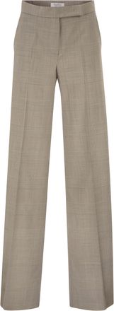Max Mara Mxmnetto Prins van Wales-broek van pure scheerwol