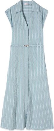 Oltre Shirt Kleedjes - Dames - Shirt Kleedjes - Blauw - 2XL - Kleedjes