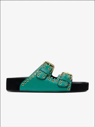 Isabel Marant Womens Lennyo Sandal In Emerald