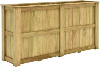 vidaXL Vidaxl - Arriate De Madera De Pino Impregnada 196x50x100 Cm