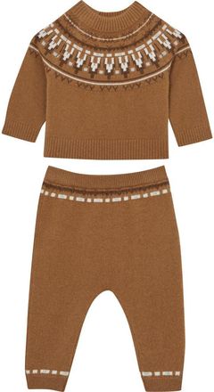 Reiss Farley Cashmere Sweater & Leggings Set in Camel at Nordstrom, Size 12-18M