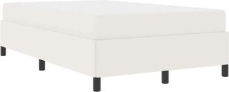 vidaXL Bed Frame Cream 120 x 200 cm Corduroy fabric Vidaxl