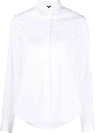 Aspesi Icons Stretch Shirt - Dames - Overhemden - Wit - 2XS - Katoen - Overhemden