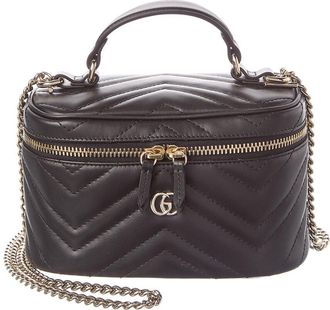Gucci Gg Marmont Mini Leather Vanity Bag
