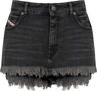 Diesel De-Matt Shorts - Dames - Korte broeken - Zwart - Maat: W27 Katoen