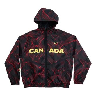 Nike x Drake Nocta Canada Academy Jacket Black University Red IH1594-010