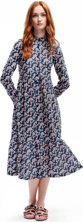 Regatta Womens Orla Kiely High Neck Button Up Maxi Dress - Water Floral - 10