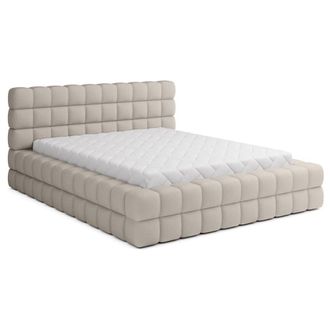 Petits Meubles Cama canap&eacute; 180x200 con somier tejido madera de pino beige