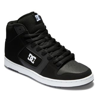 DC Sneaker DC SHOES Manteca 4 Hi, Herren, Gr. 10,5 (44), schwarz-weiss (schwarz, wei&szlig;), Obermaterial:51.34% Leder, 48.66% Synthetikmaterial;, Schuhe Snea