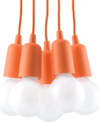 Sollux Lighting L&aacute;mpara de techo naranja cloruro de polivinilo alt. 90 cm