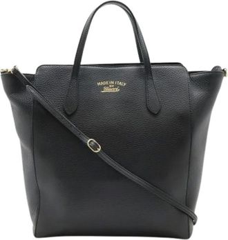 Gucci Pre-owned Tote Bags, female, Black, Size: ONE SIZE Pre-owned Vintage Shoulder Tote