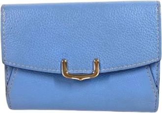 Cartier Pre-owned Card case - Dames - Vintage Accessoires - Blauw - ONE Size - Leer - Vintage