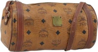MCM Pre-owned Shoulder Bags, female, Brown, Size: ONE SIZE Pre-owned Shoulder Bag