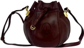 Cartier Pre-owned Cuero bolsos-de-hombro - Pre-owned - Mujer - Rojo - ONE SIZE
