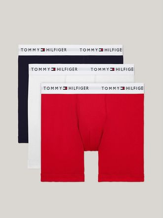 Tommy Hilfiger Mens Cotton Classics Boxer Brief 3-Pack - Multi - S