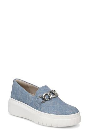 Naturalizer Daphne Slip-On Platform Sneaker in Denim Blue at Nordstrom, Size 8.5