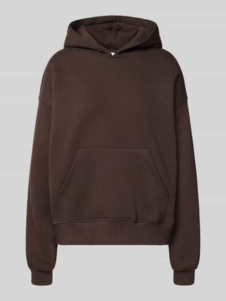 Gina Tricot Oversized Hoodie mit Kapuze in Dunkelbraun, Gr&ouml;&szlig;e S