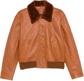 Ernest W. Baker Quilted Leather Jacket
