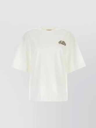 Alexander McQueen cotton oversized ribbed crew neck t-shirt