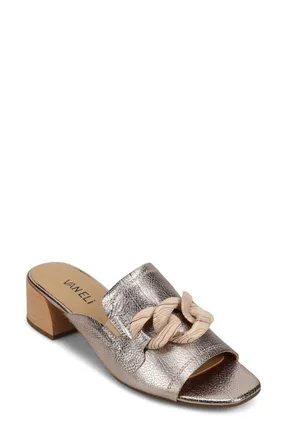 Vaneli Cannia Block Heel Sandal in Shell at Nordstrom, Size 7.5