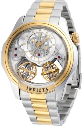 Invicta Specialty 50124 Heren Horloge - Quartz Uurwerk - Roestvrij Staal met zilveren Wijzerplaat - 46mm