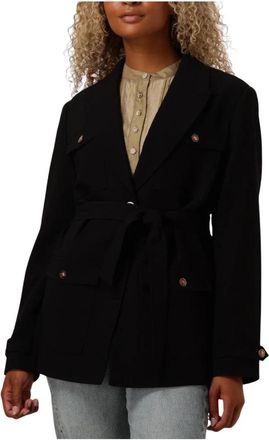 Aaiko Noa R Pes 345 Blazer - Dames - Blazers - Zwart - S - Leer - Jassen