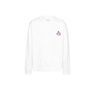 Isabel Marant Hoodies & sweatvesten, Heren, Wit, XS, Katoen, Mikoe Sweatshirt