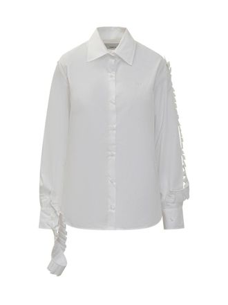 Coperni Coperni White Shirt With Pleated Detail