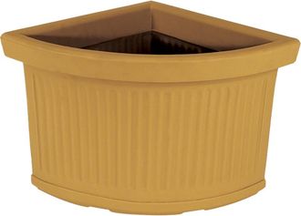 Monacis Macetero Esquinero Decorativo Cl&aacute;sico Tradicional De 47x47 Cm, H38 Cm, En Pol&iacute;mero Impruneta Resistente, Ideal Para Plantas En Jardines Y Terrazas
