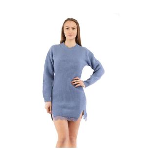 Moschino Kleedjes, Dames, Paars, 2Xs, Wol, Gebreide Jurk