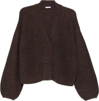 Akris button-fastening cardigan - Brown