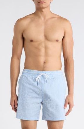 Trunks Surf & Swim Co. Sano 6.5-Inch Swim Shorts in Denim Blue at Nordstrom Rack, Size X-Large
