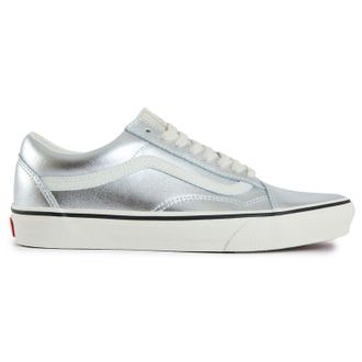 Vans Womens Old Skool Metallic Trainers Leather - Size UK 4