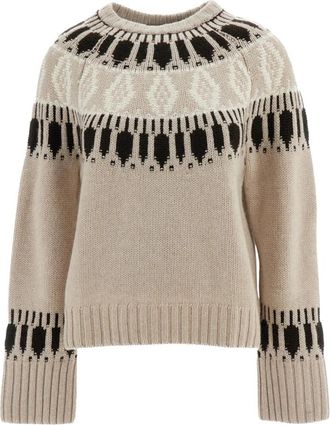 arch4 Jackson Sweater - Dames - Ronde hals truien - Beige - S - Kasjmier - Truien & Vesten