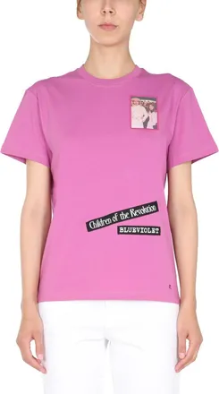 Raf Simons Logo Patch T-Shirt - Pink