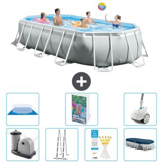 Intex Piscina Prism Frame Oval - 503x274x122 Cm - 8-piezas S616