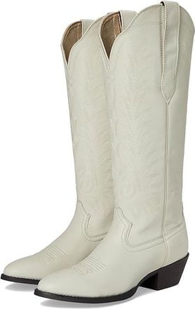 Ariat Heritage R Toe Tall Stretchfit Western Womens Boots Cowboy Womens Boots Bright Cream : 8.5 B - Medium, Leather
