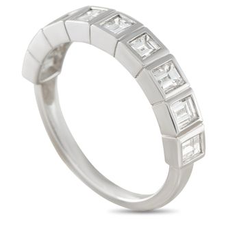 Luxury Bazaar 18K White Gold 1.10ct Diamond Ring ALR-19429-1