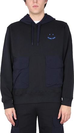 Paul Smith PS Happy - Heren - Hoodies - Blauw - M - Hoodies & sweatvesten